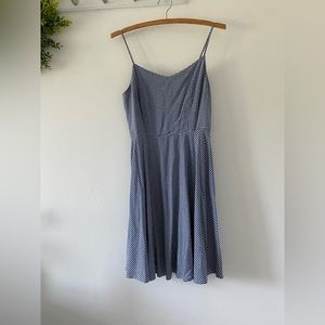 Old navy dress. Size M. Gingham blue dark blue and white.